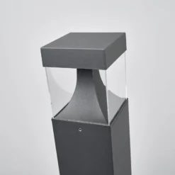 Lucande LED-Wegeleuchte Egon, Höhe 65 cm, grafitgrau, IP54
