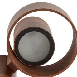 Lucande LED-Wegeleuchte Elune, braun, IP44, Höhe 77 cm
