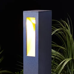 Lucande LED-Wegeleuchte Jenke, 65 cm, anthrazit, Aluminium