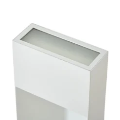 Lucande LED-Wegeleuchte Kaholo, hellgrau, 90 cm, IP44