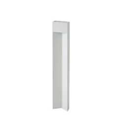Lucande LED-Wegeleuchte Kaholo, hellgrau, 90 cm, IP44