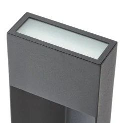 Lucande LED-Wegeleuchte Kaholo, schwarz matt, 90 cm, IP44