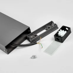 Lucande LED-Wegeleuchte Leya, 65 cm, anthrazit, Metall, IP54