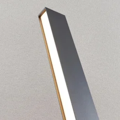 Lucande LED-Wegeleuchte Lirka, dunkelgrau, Metall, 60 cm