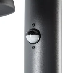 Lucande LED-Wegeleuchte Montaro, 100 cm, anthrazit, Sensor
