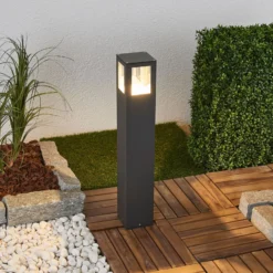 Lucande LED-Wegeleuchte Nicola, 65 cm, anthrazit, P54