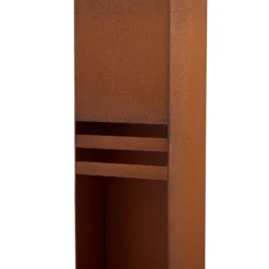 Lucande LED-Wegeleuchte Oxido, rostfarben, Höhe 80 cm, IP44