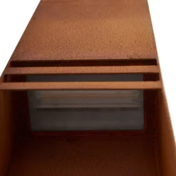 Lucande LED-Wegeleuchte Oxido, rostfarben, Höhe 80 cm, IP44