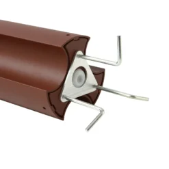 Lucande LED-Wegeleuchte Raiku, rostfarben, Aluminium, 65 cm