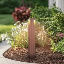 Lucande LED-Wegeleuchte Raiku, rostfarben, Aluminium, 65 cm
