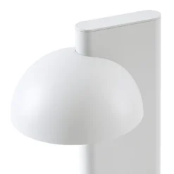 Lucande LED-Wegeleuchte Velira, hellgrau, 77cm, 1-flg., IP44