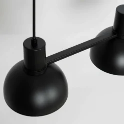 Lucande Mostrid Hängelampe, schwarz, dreiflammig