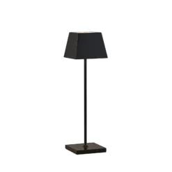 Lucande Patini LED-Tischlampe für außen, schwarz