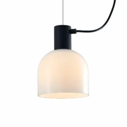Lucande Serina Hängelampe, fünfflammig, Glas weiß
