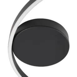 Lucande Smart-LED-Deckenleuchte Moise, schwarz, CCT, Tuya