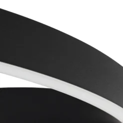 Lucande Smart-LED-Deckenleuchte Moise, schwarz, CCT, Tuya