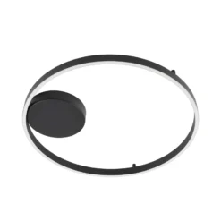 Lucande Smart-LED-Deckenleuchte Moise, schwarz, CCT, Tuya