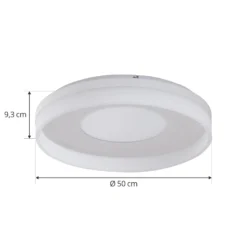 Lucande Smart LED-Deckenleuchte Squillo weiß Tuya RGBW CCT