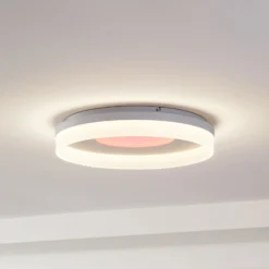Lucande Smart LED-Deckenleuchte Squillo weiß Tuya RGBW CCT