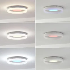 Lucande Smart LED-Deckenleuchte Squillo weiß Tuya RGBW CCT