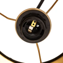 Lucande Thamila Hängeleuchte, schwarz, gold, Eisen