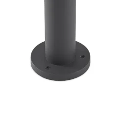 Lucande Wegelampe Berenike, 85 cm, dunkelgrau, Metall, GX53