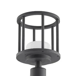 Lucande Wegelampe Berenike, 85 cm, dunkelgrau, Metall, GX53