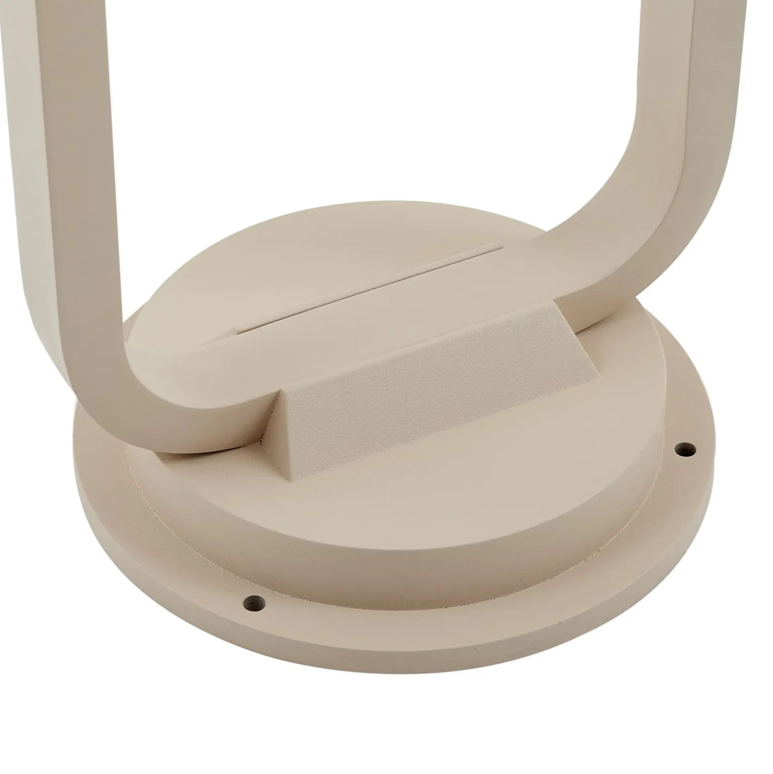 Lucande Wegeleuchte Chandan, 90 cm, beige, Metall, IP54