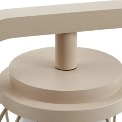Lucande Wegeleuchte Chandan, 90 cm, beige, Metall, IP54