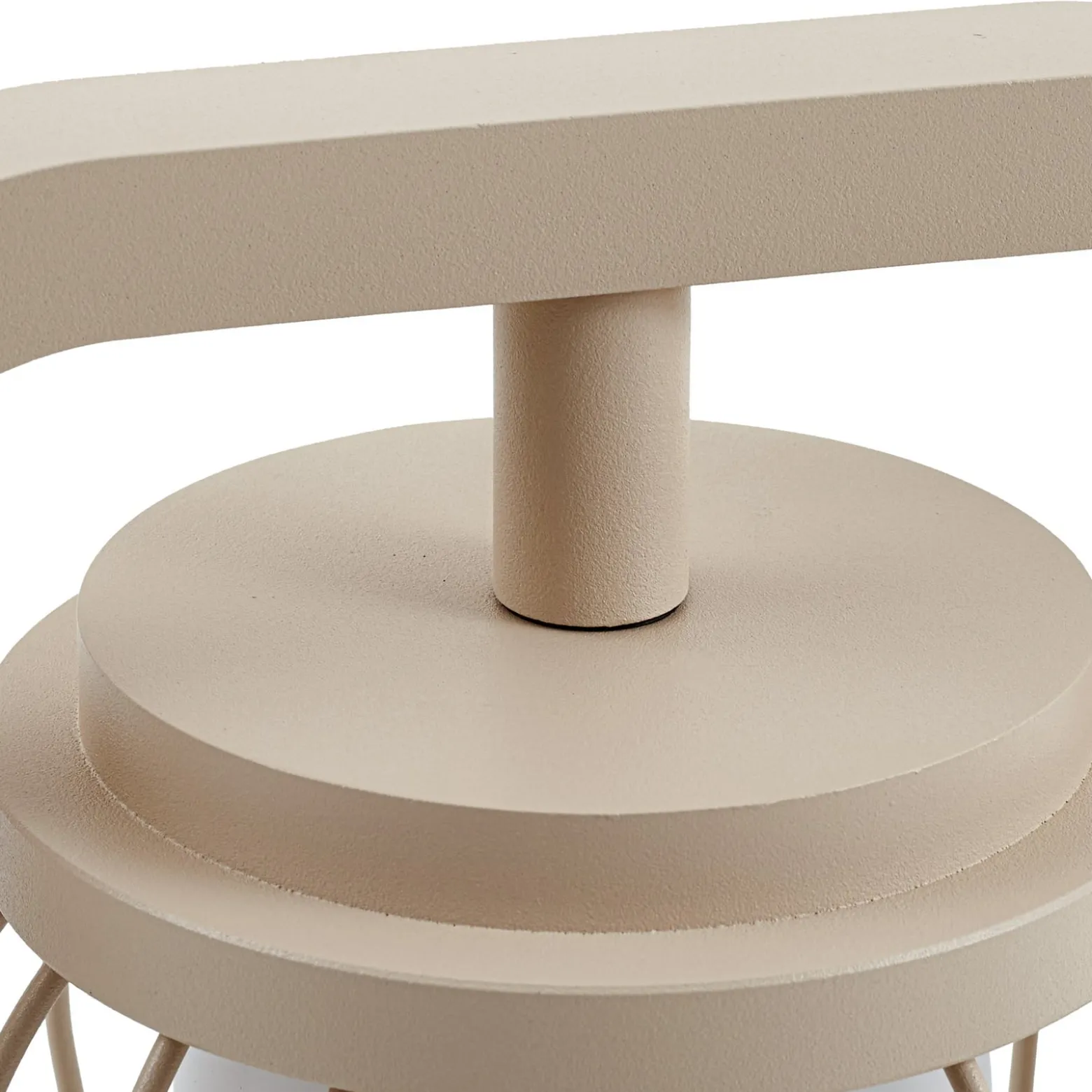 Lucande Wegeleuchte Chandan, 90 cm, beige, Metall, IP54
