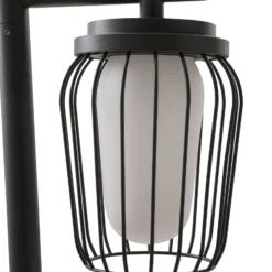 Lucande Wegeleuchte Chandan, 100 cm, schwarz, Aluminium