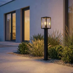 Lucande Wegeleuchte Ferda, 100 cm, anthrazit, IP44