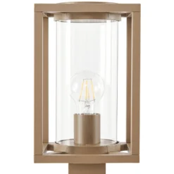 Lucande Wegeleuchte Ferda, 100 cm, braun, IP44