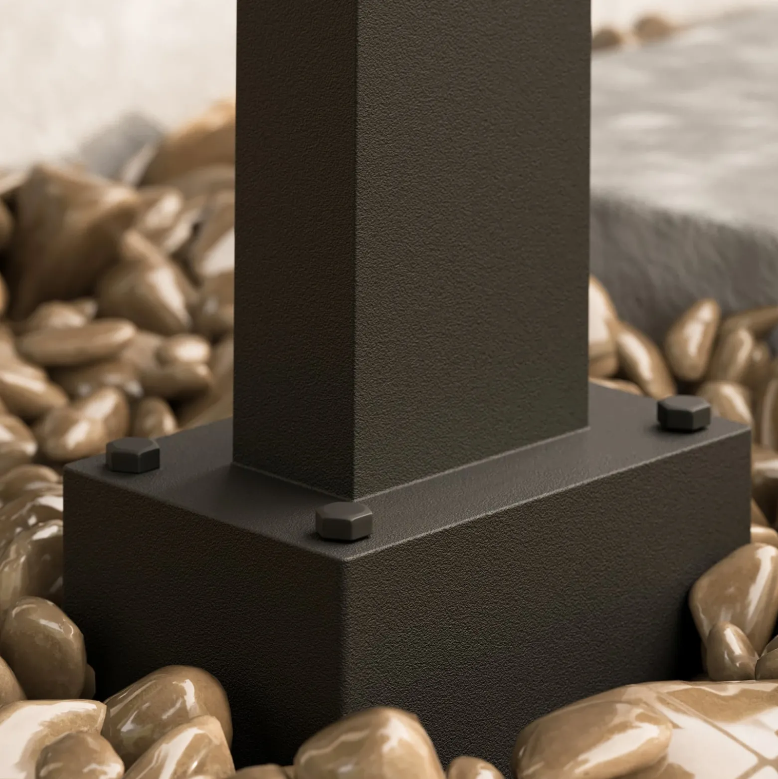 Lucande Wegeleuchte Ferda, 60 cm, Sensor, anthrazit, IP44