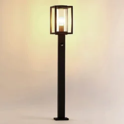 Lucande Wegeleuchte Ferda, 100 cm, Sensor, anthrazit, IP44