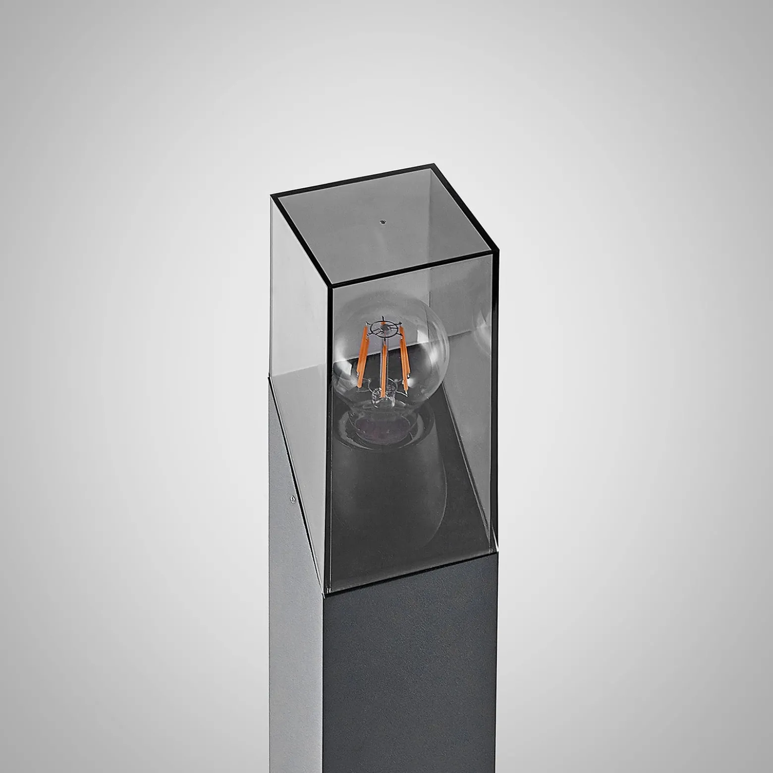 Lucande Wegeleuchte Fiola, 80 cm, anthrazit, IP54