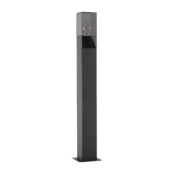 Lucande Wegeleuchte Fiola, 80 cm, anthrazit, IP54
