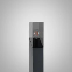 Lucande Wegeleuchte Fiola, 80 cm, anthrazit, IP54