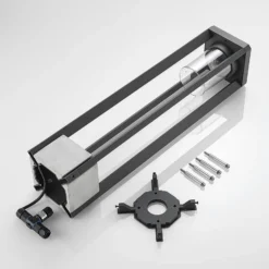 Lucande Wegeleuchte Kalisa, E27, IP44, 70 cm, grau, Metall
