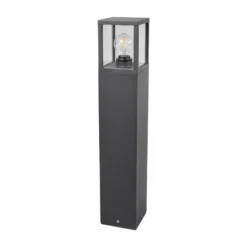 Lucande Wegeleuchte Klemens, 65 cm, anthrazit, Metall, E27