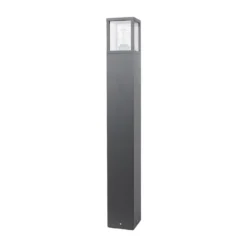 Lucande Wegeleuchte Klemens, 90 cm, anthrazit, Metall, E27