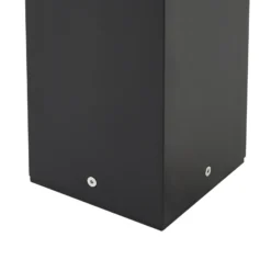 Lucande Wegeleuchte Klemens, 90 cm, schwarz, Metall, IP54
