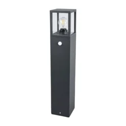 Lucande Wegeleuchte Klemens, 65 cm, Sensor, anthrazit, E27
