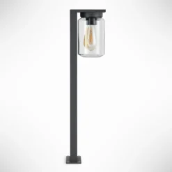 Lucande Wegeleuchte Semka, 65 cm, anthrazit, Glas, Aluminium