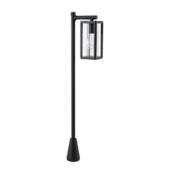 Lucande Wegeleuchte Siveta, 100 cm hoch, schwarz, E27, IP65
