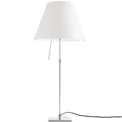 Luceplan Costanza Tischlampe D13i aluminium/weiß