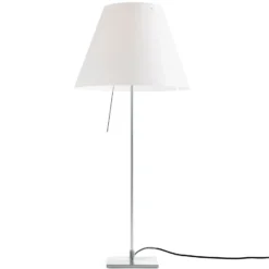 Luceplan Costanza Tischlampe D13if aluminium/weiß