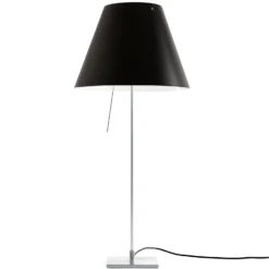 Luceplan Costanza Tischlampe D13if alu/schwarz