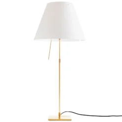 Luceplan Costanza Tischlampe D13 messing/weiß