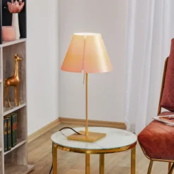 Luceplan Costanzina Tischlampe messing rosa